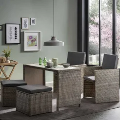 Pharao24 Balkonmöbel Set Rienas> Gartenmöbel|Sitzgruppen