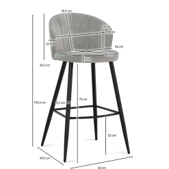 Barhocker|Küchenhocker*Pharao24 Barhocker Embrus