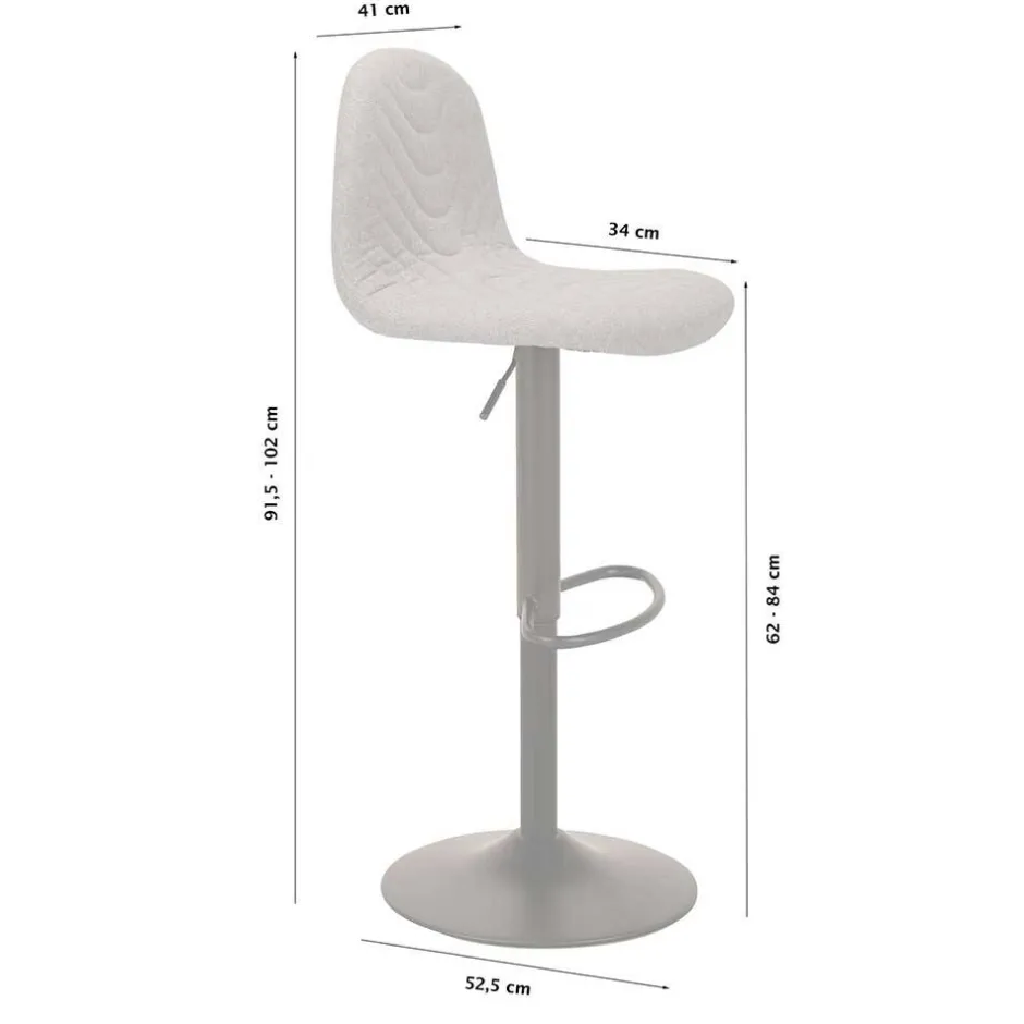 Barmöbel|Hocker*Pharao24 Barhocker mit Lehne Mirono