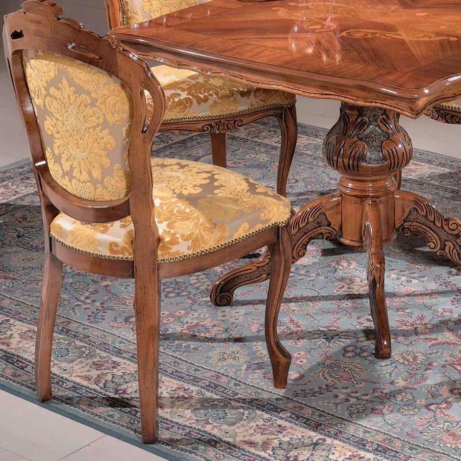 Pharao24 Barock Design Esszimmergruppe Adessa> Tisch Mit Stühlen|Esszimmer Sets