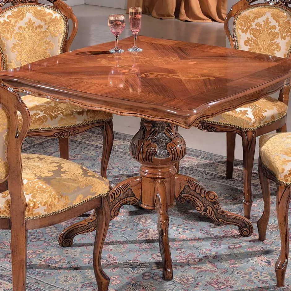 Pharao24 Barock Design Esszimmergruppe Adessa> Tisch Mit Stühlen|Esszimmer Sets