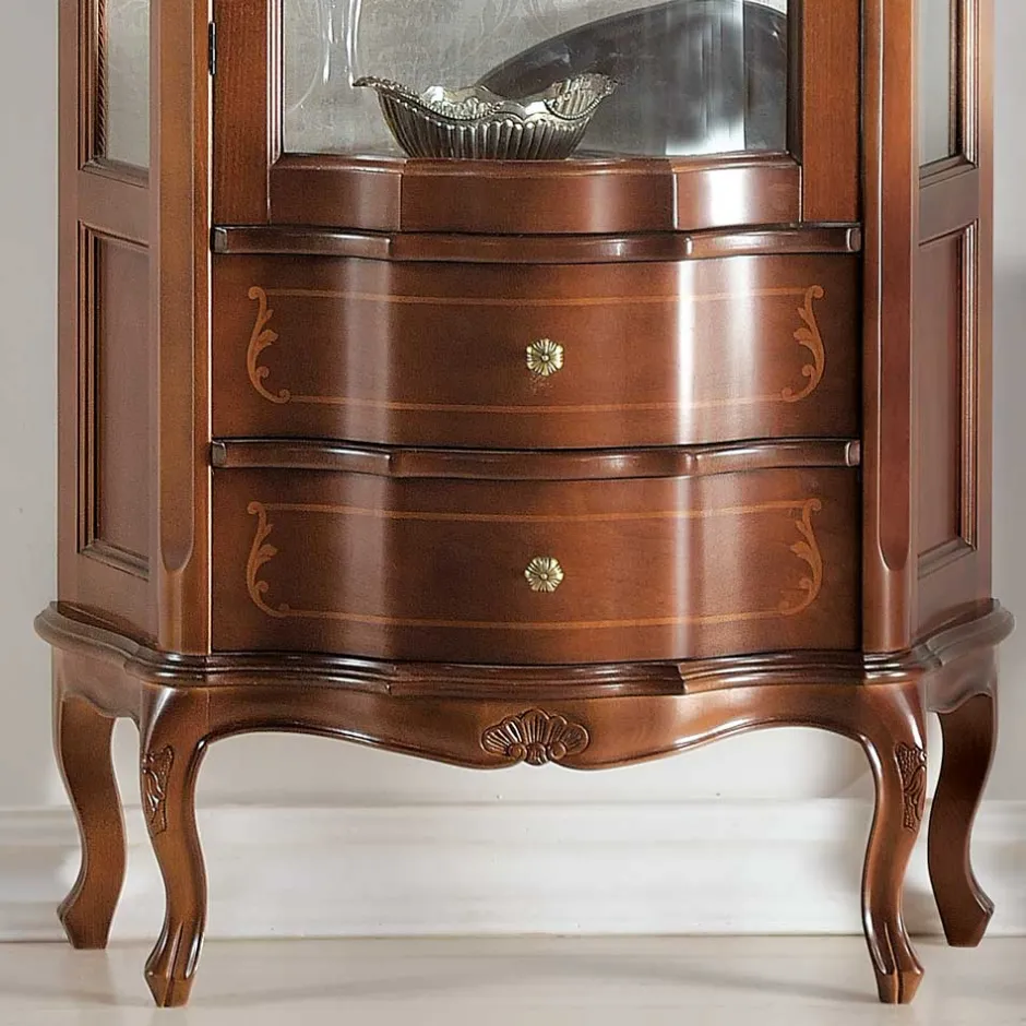 Pharao24 Barock Design Wohnwand Assolato> Wohnzimmerschrank|Massivholz Wohnwände