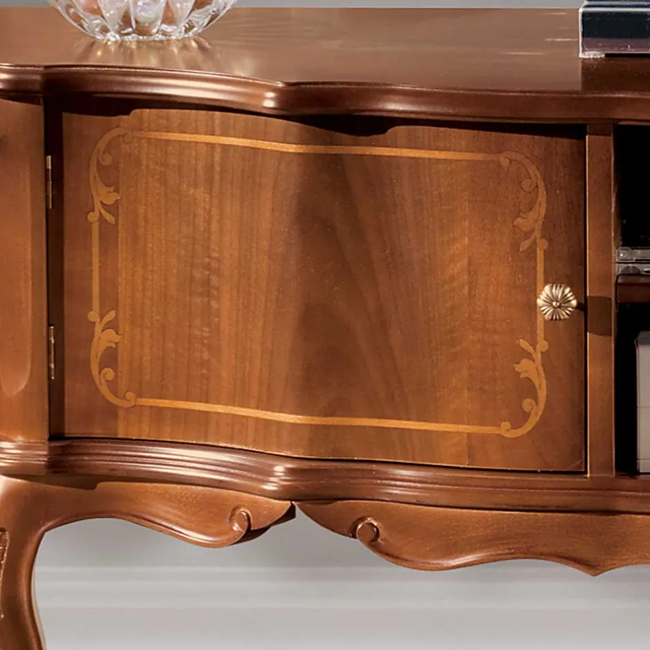 Pharao24 Barock Lowboard Assolato> Massivholz Tv Möbel|Fernsehtische