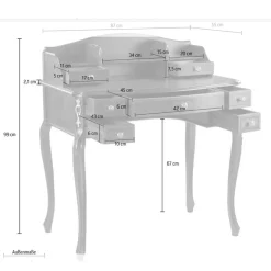 Pharao24 Barock Schreibtisch und Stuhl Marzonas><noscript><img width=