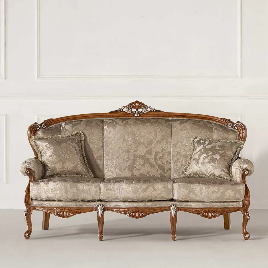 Pharao24 Barockes Dreisitzer Sofa Vimaria> Polstermöbel|Wohnzimmercouch