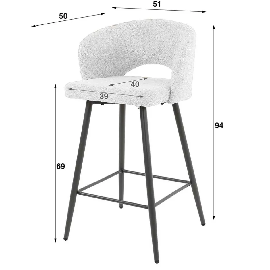 Barhocker|Küchenhocker*Pharao24 Barstuhl Elvyram