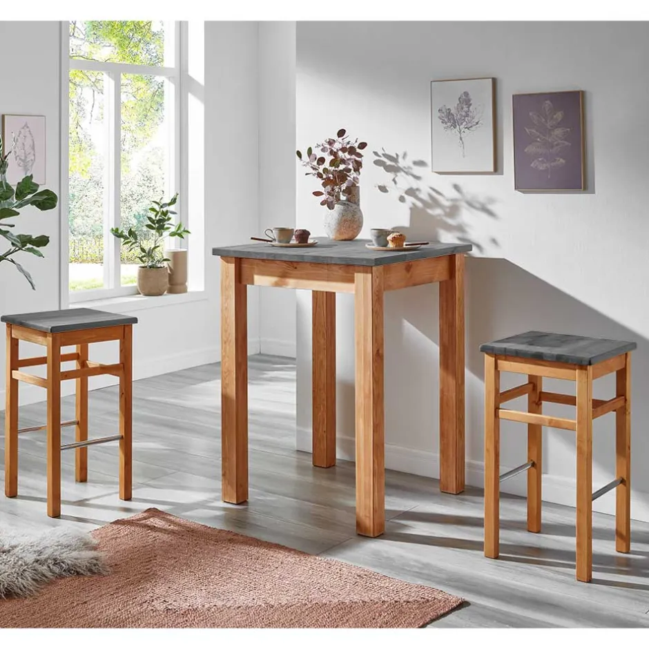 Tisch Mit Stühlen|Tischgruppen*Pharao24 Bartisch mit 2 Hockern Lienna