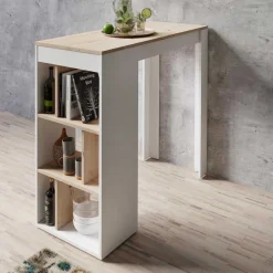 Pharao24 Bartisch mit Regal Blando> Barmöbel