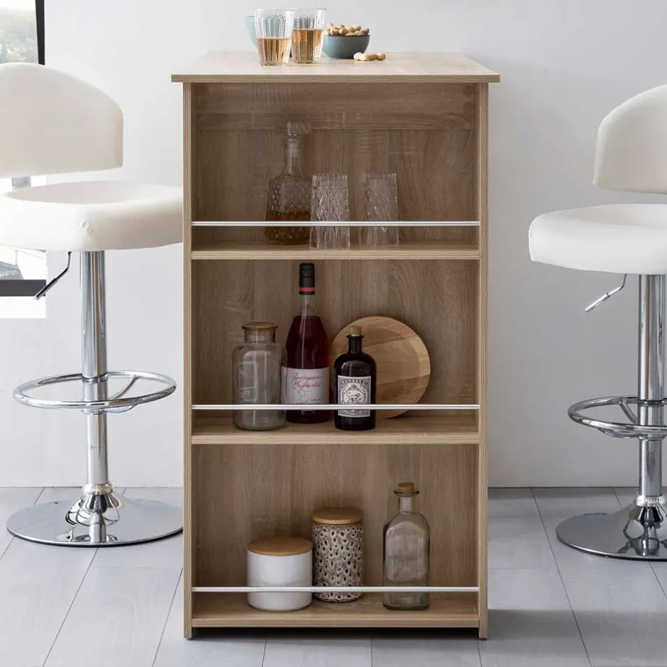 Pharao24 Bartisch mit Regal Matsu> Barmöbel