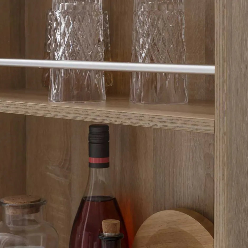 Pharao24 Bartisch mit Regal Matsu> Barmöbel