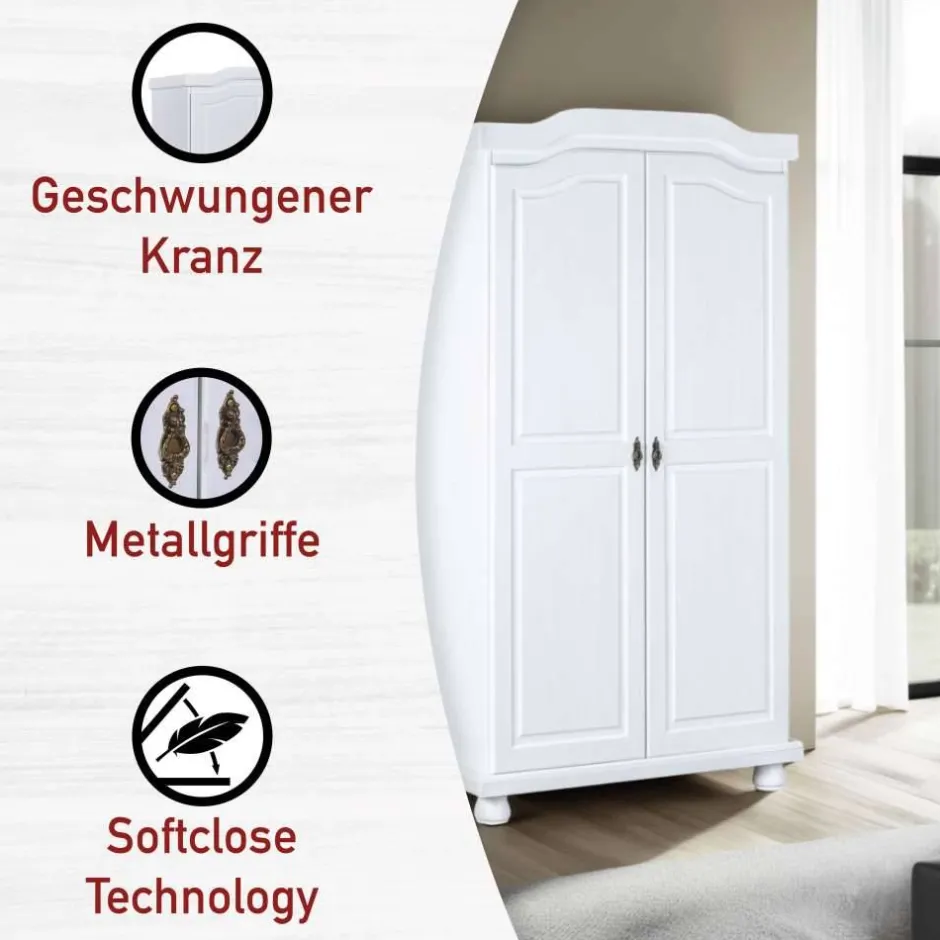 Pharao24 Bauernschrank Valuta> Massivholz Schränke|Kleiderschränke