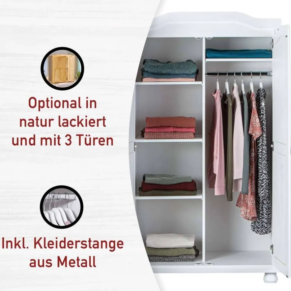 Pharao24 Bauernschrank Valuta> Massivholz Schränke|Kleiderschränke