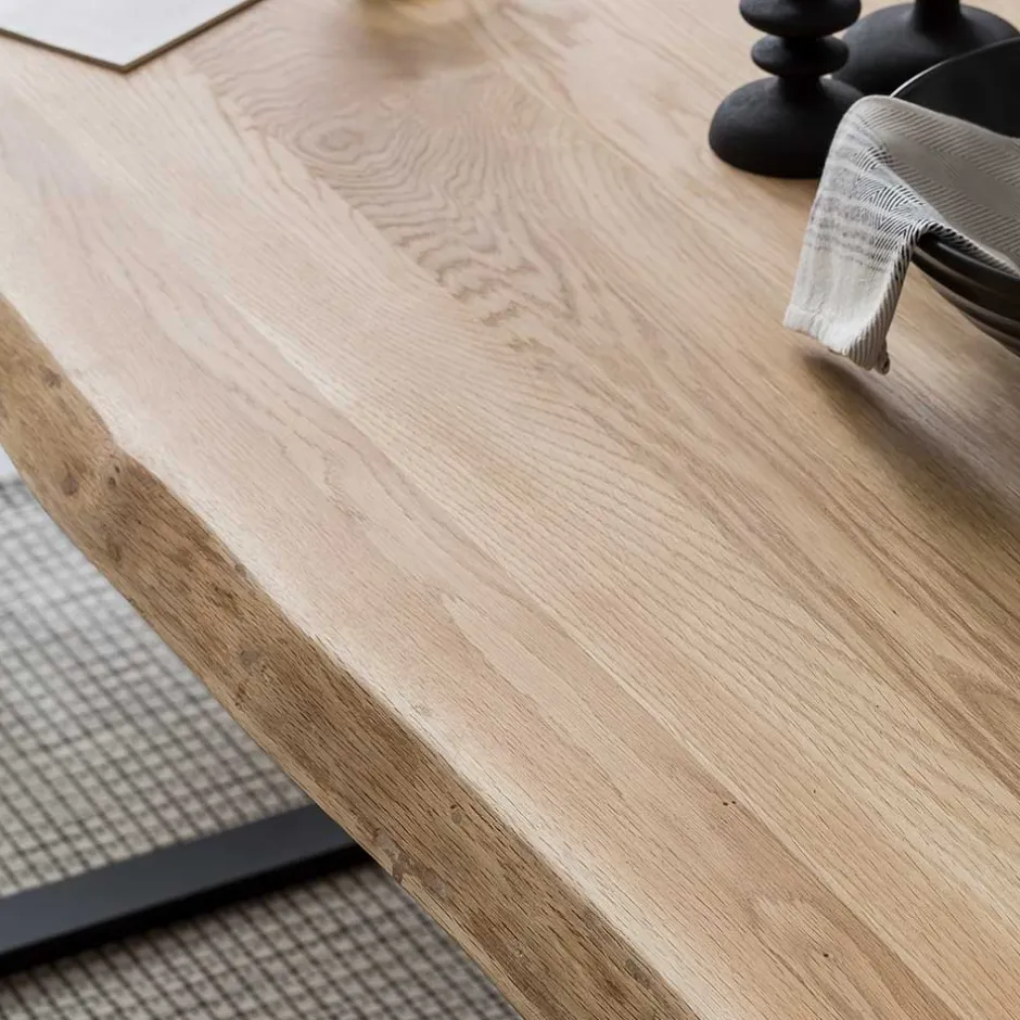 Küchentisch|Massivholztische*Pharao24 Baumkante Esstisch Cheyenne