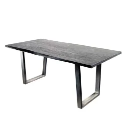 Massivholzmöbel|Küchentisch*Pharao24 Baumkanten Esstisch Hiscura