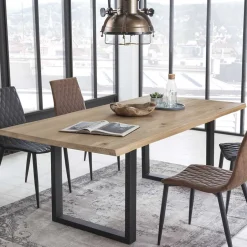 Küchentisch|Massivholztische*Pharao24 Baumkanten Esstisch Varolina