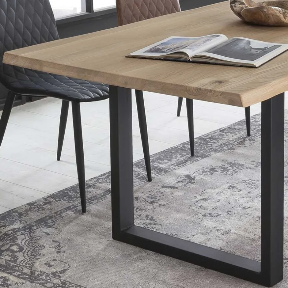 Küchentisch|Massivholztische*Pharao24 Baumkanten Esstisch Varolina