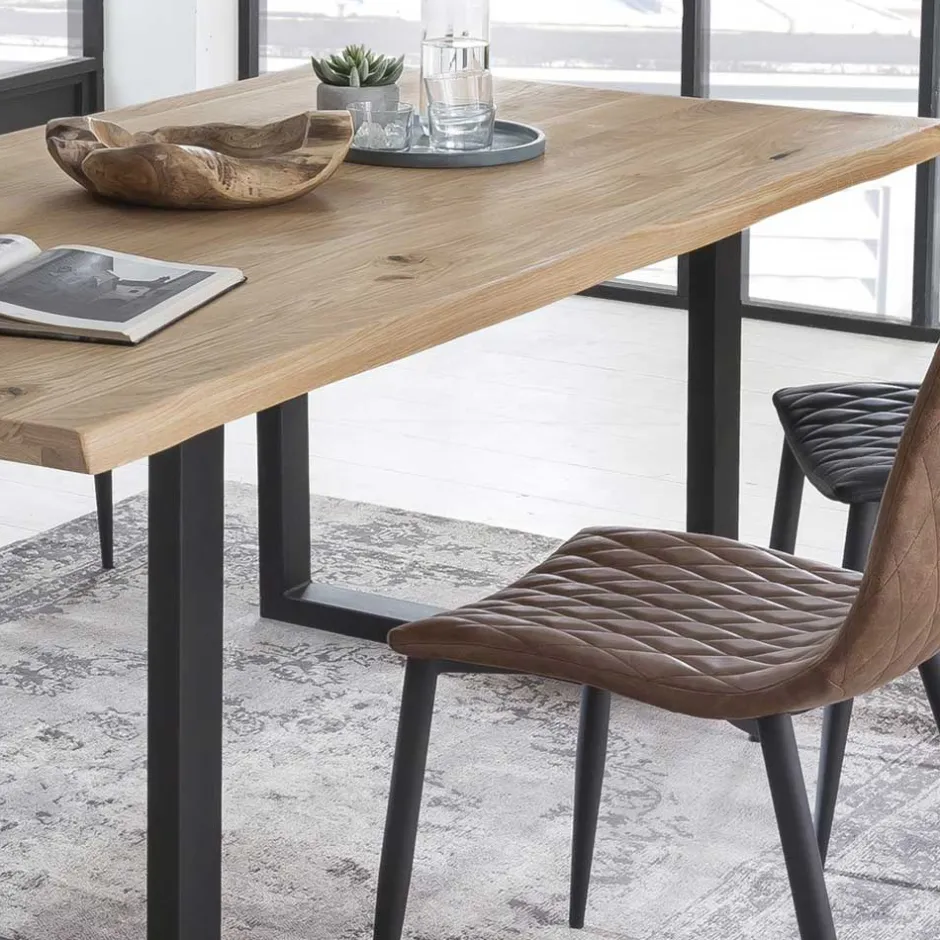 Küchentisch|Massivholztische*Pharao24 Baumkanten Esstisch Varolina