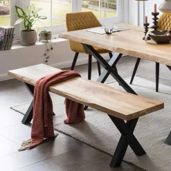 Küchenbank|Sitzbänke*Pharao24 Baumkanten Sitzbank Aostata