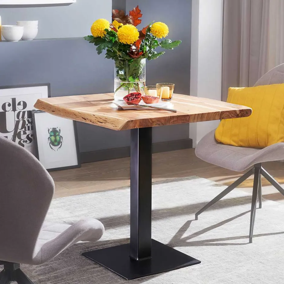 Küchentisch|Massivholztische*Pharao24 Baumkantentisch Figuera