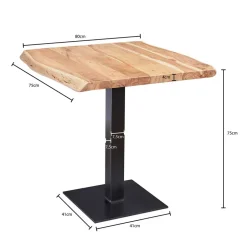 Küchentisch|Massivholztische*Pharao24 Baumkantentisch Figuera