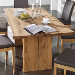 Pharao24 Baumkantentisch Flacon> Küchentisch|Massivholztische