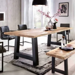 Pharao24 Baumkantentisch Ortensia> Küchentisch|Esstische