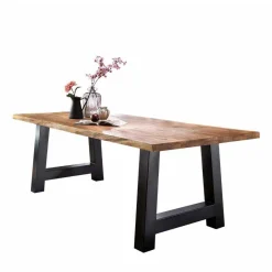 Küchentisch|Esstische*Pharao24 Baumkanten-Tisch Ortensia