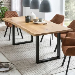 Pharao24 Baumkantentisch Selenia> Küchentisch|Massivholztische