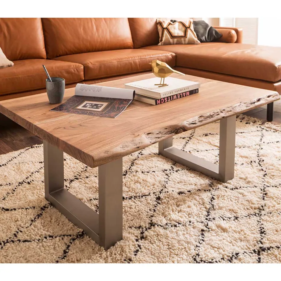 Wohnzimmertisch|Beistelltische*Pharao24 Baumkantentisch Servona