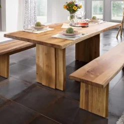 Pharao24 Baumkantentisch Varaldo> Massivholzmöbel|Küchentisch