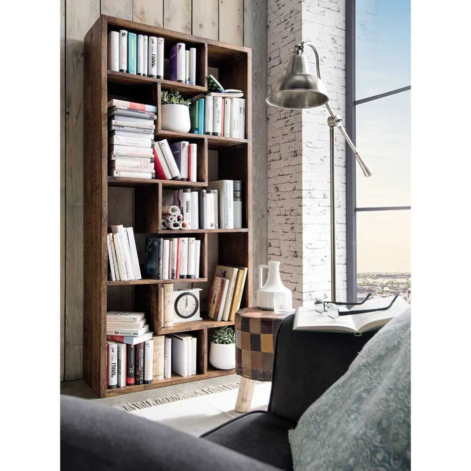 Pharao24 Bücher Regal Tamila> Wohnzimmerregale|Massivholzregale