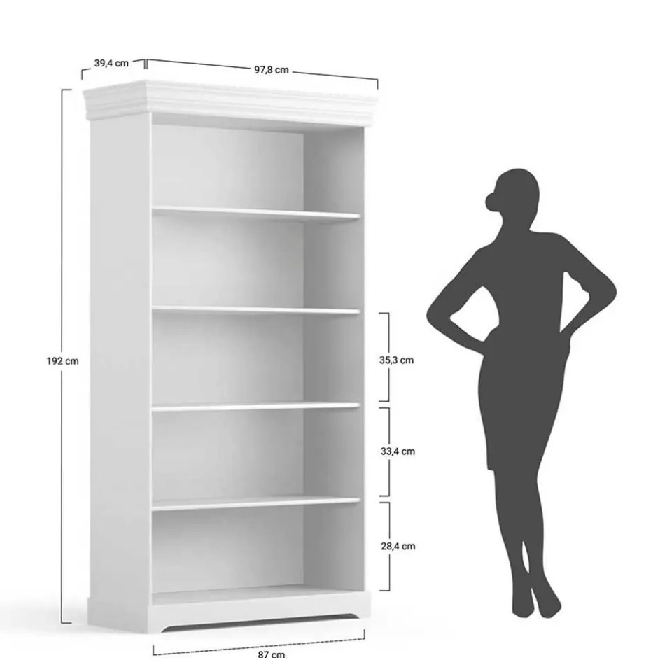 Pharao24 Bücherregal Aluko> Regalschränke|Wohnzimmerregale