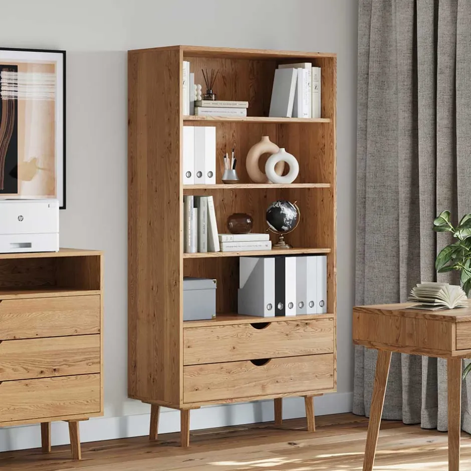 Massivholzregale|Standregale*Pharao24 Bücherregal Arora