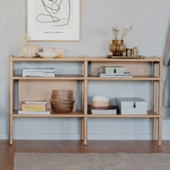 Pharao24 Bücherregal Cyoko> Wohnzimmerregale|Massivholzregale