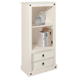 Pharao24 Bücherregal Jame> Wohnzimmerregale|Massivholzregale