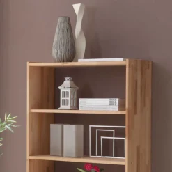 Pharao24 Bücherregal Philippe> Wohnzimmerregale|Massivholzregale