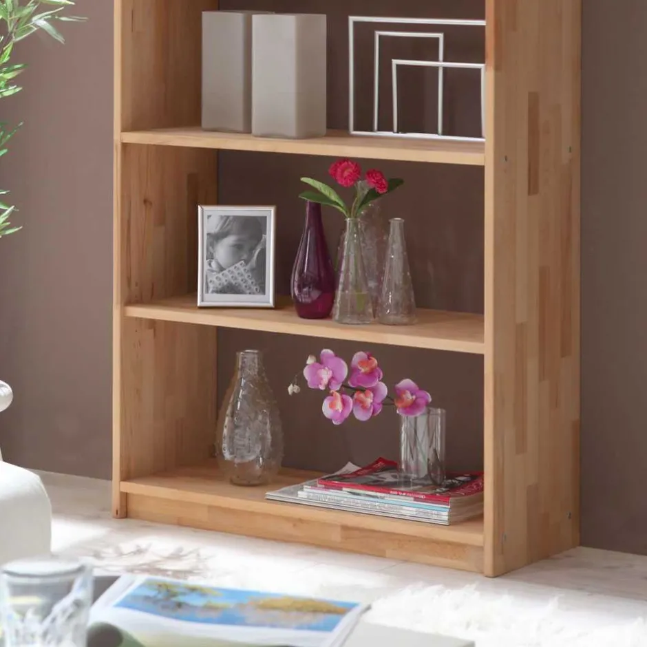 Pharao24 Bücherregal Philippe> Wohnzimmerregale|Massivholzregale