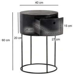 Telefontische*Pharao24 Beistelltisch Arizona