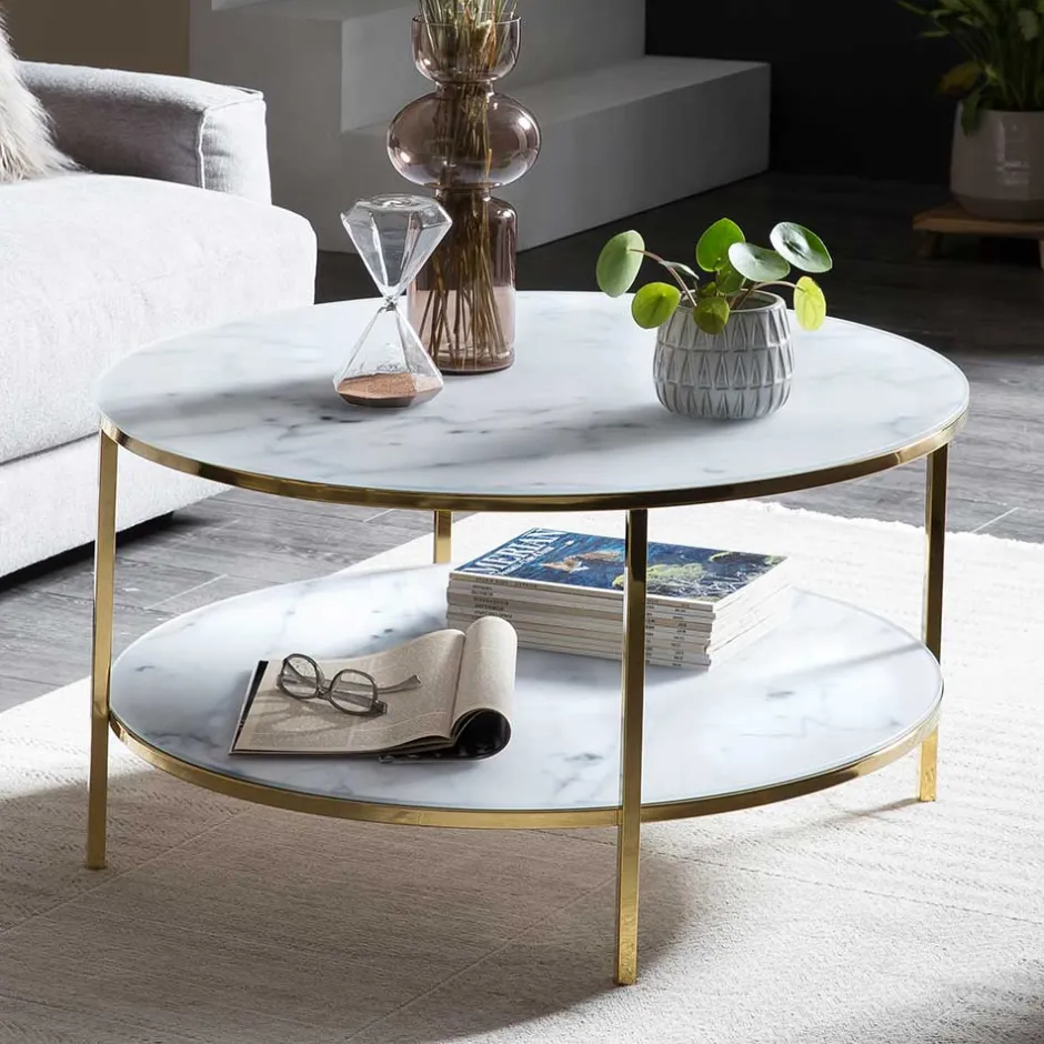 Glastische*Pharao24 Beistelltisch Epiros