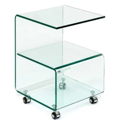 Wohnzimmertisch|Beistelltische*Pharao24 Beistelltisch mit Rollen Marissa