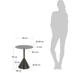 Pharao24 Beistelltisch schwarz Stilaran><noscript><img width=