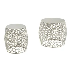 Wohnzimmertisch|Beistelltische*Pharao24 Beistelltisch Set Metall Curtis