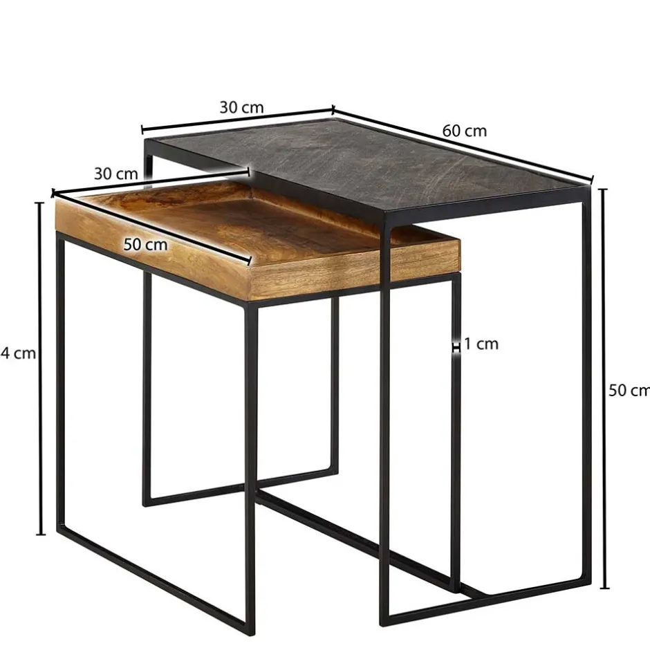 Pharao24 Beistelltisch Set Promenada> Beistelltische