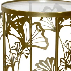 Glastische*Pharao24 Beistelltisch Sofa Enetta