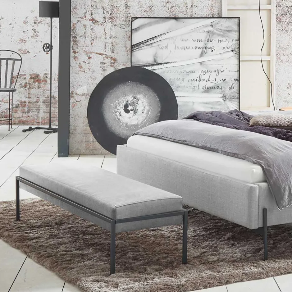 Pharao24 Bettbank Grau Ainbola> Schlafzimmerbänke|Polsterbänke