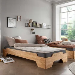 Pharao24 Bettgestell Excellence> Einzelbetten|Massivholzbetten