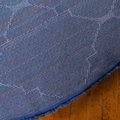 Pharao24 Blauer Langflor Teppich Russell><noscript><img width=