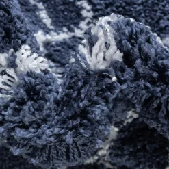 Pharao24 Blauer Shaggy Teppich Vulin><noscript><img width=