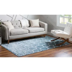 Teppiche*Pharao24 Blauer Teppich Acasa