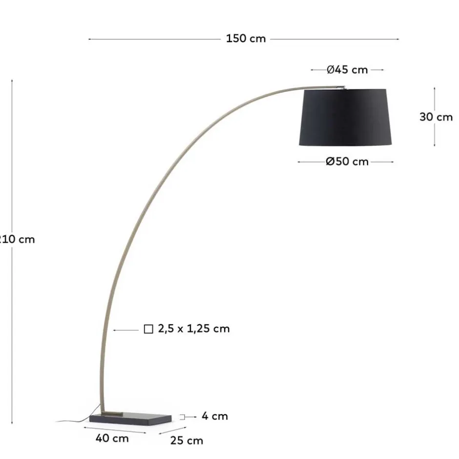 Lampen Und Leuchten*Pharao24 Bogenlampe Lianco